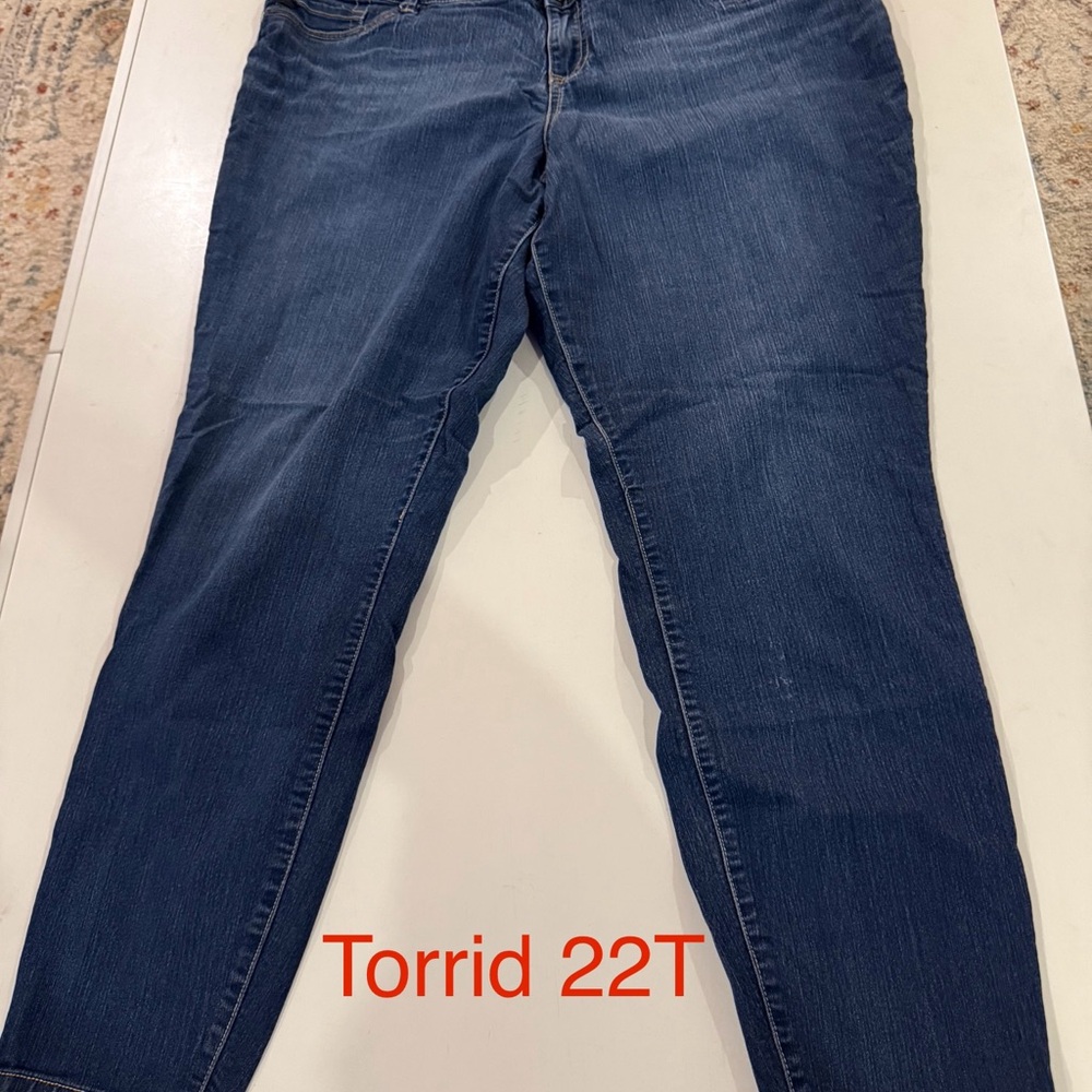 Torrid Dark Blue Skinny Jeans